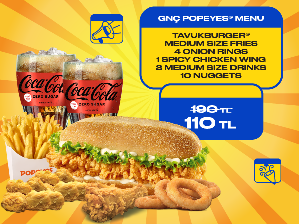 The Best Offer at Popeyes only for GNC!