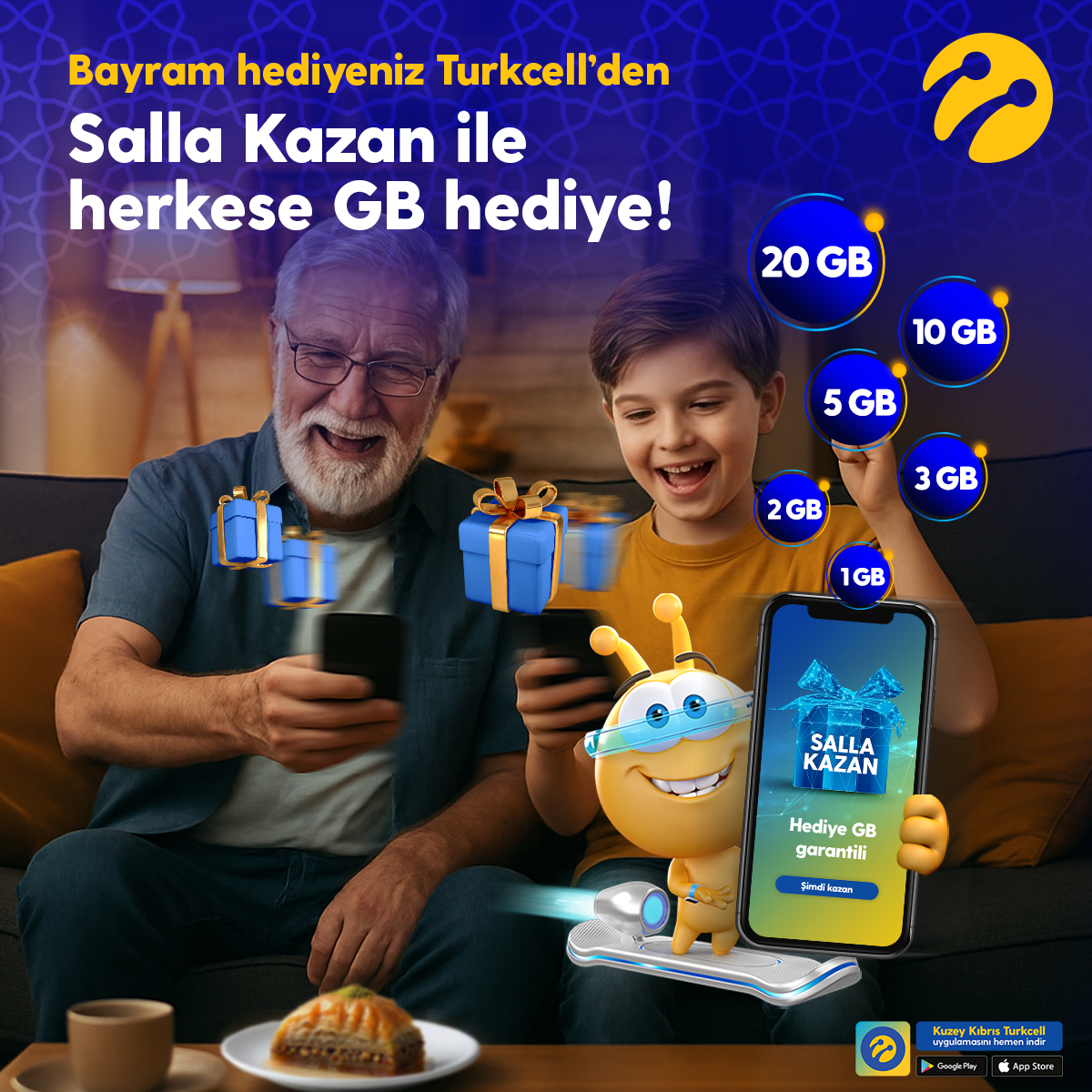 Bayrama Özel Salla Kazan ile Herkese GB Hediye!