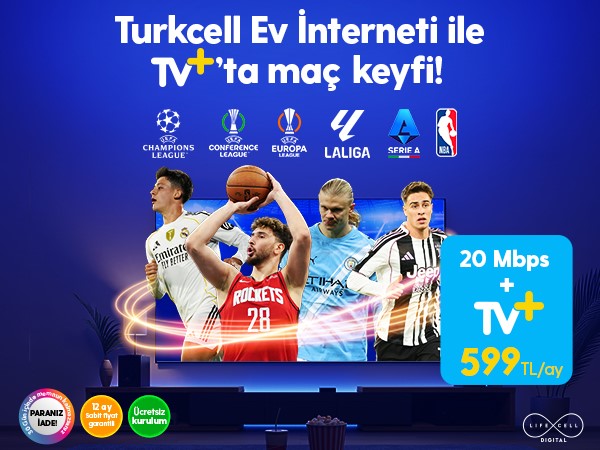 20Mbps Ev İnterneti ve Yanında TV+