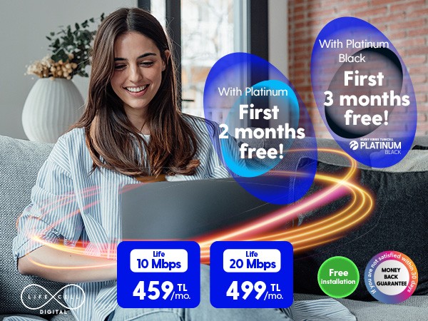 Turkcell Home Internet is Extra Advantageous with Platinum